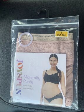 New Joyspun Maternity 3 Pack Lace Multi Color Panty Set Size Large (12-14)